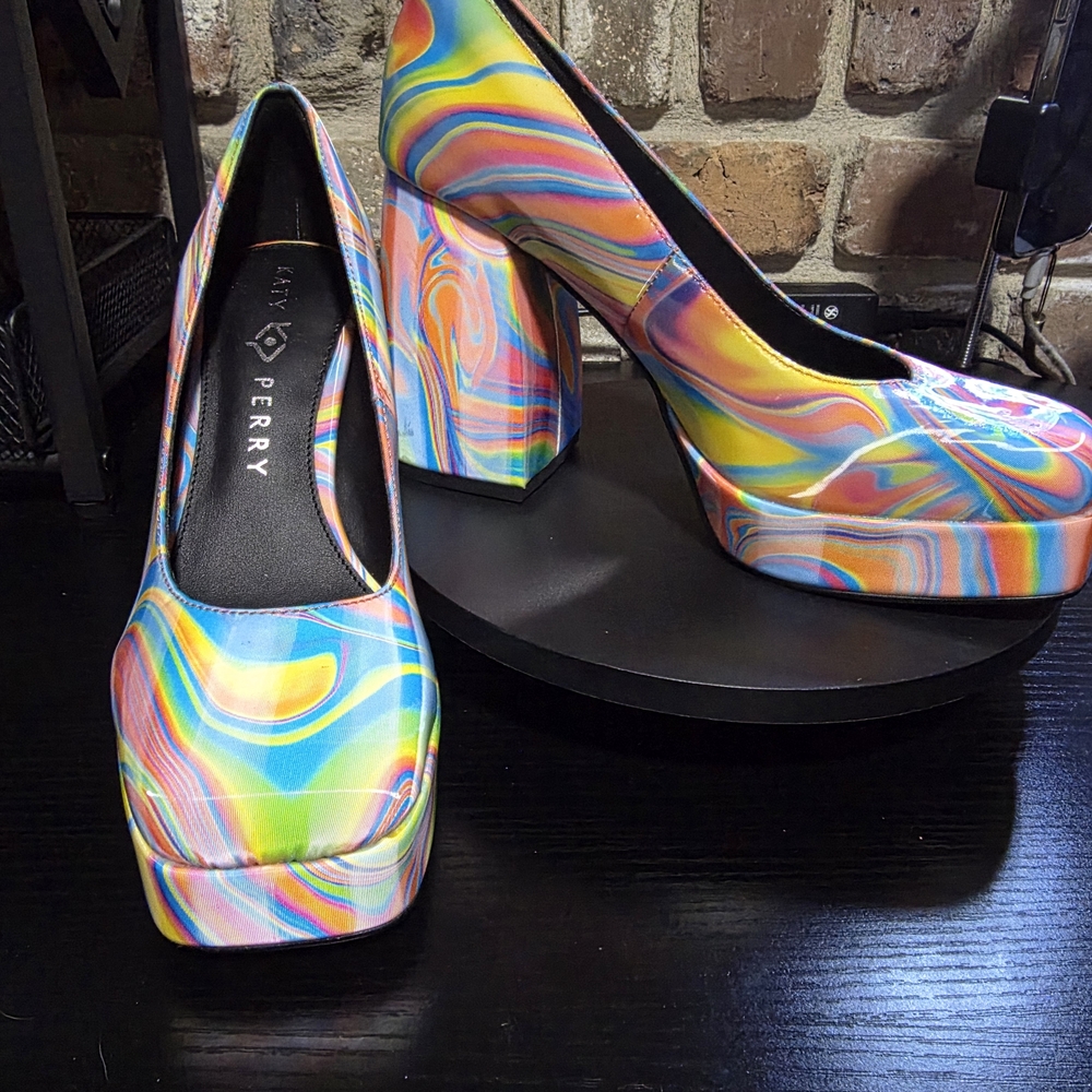 Katy Perry Collections Multicolor Platform Heels - Picture 3 of 5